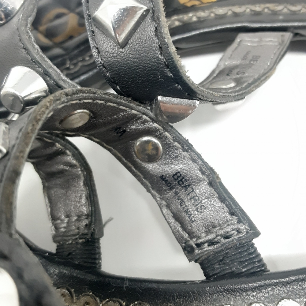 Sam Edelman Beatris Leather Studded Flats 9 - Picture 7 of 8